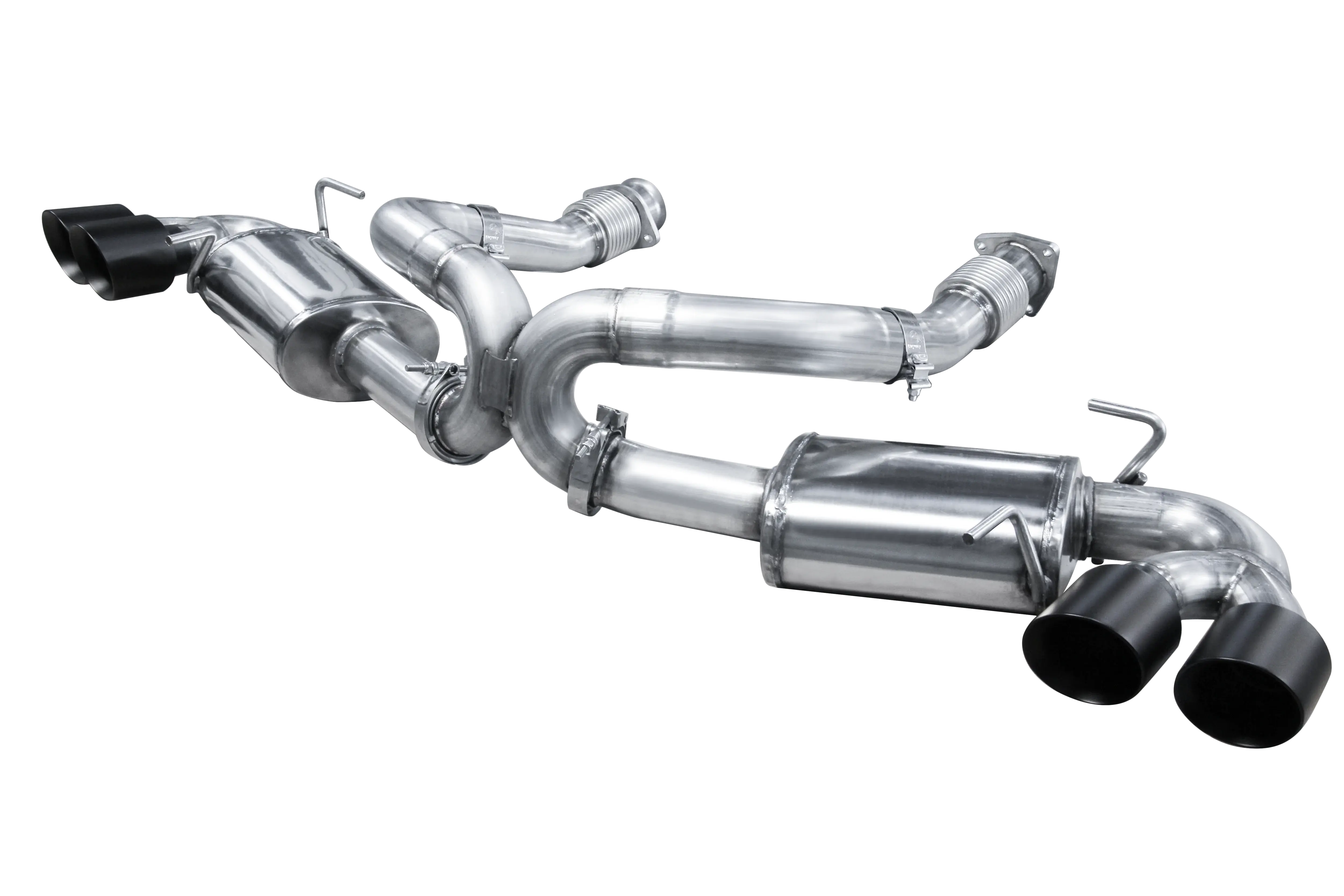 2020-2021 Chevrolet Corvette C8 3in Catback Exhaust System w/ Black Tips by American Racing Headers - 150389