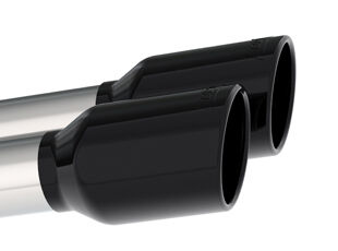 2020-2022 Chevrolet Corvette C8 6.2L Borla ATAK 3in Exhaust System Dual Round Rolled A/C Black Chrome Tips