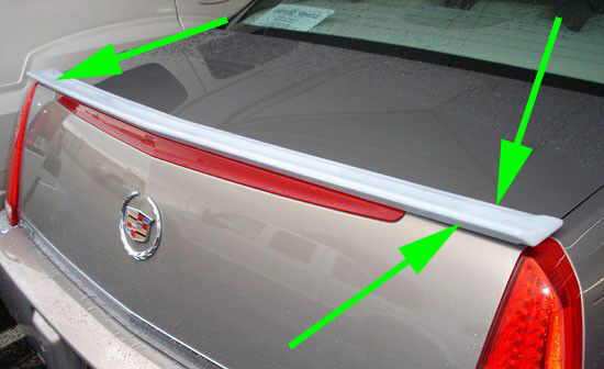 2006-2011 Cadillac Deville DTS Custom Lip Spoiler Wing