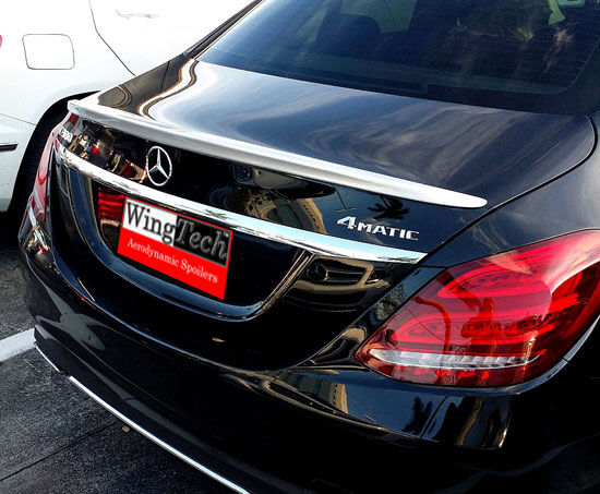2014-2020 Mercedes S-Class S550 S63 Factory-Style Lip Spoiler + Roof Spoiler Wing Combo 2PC