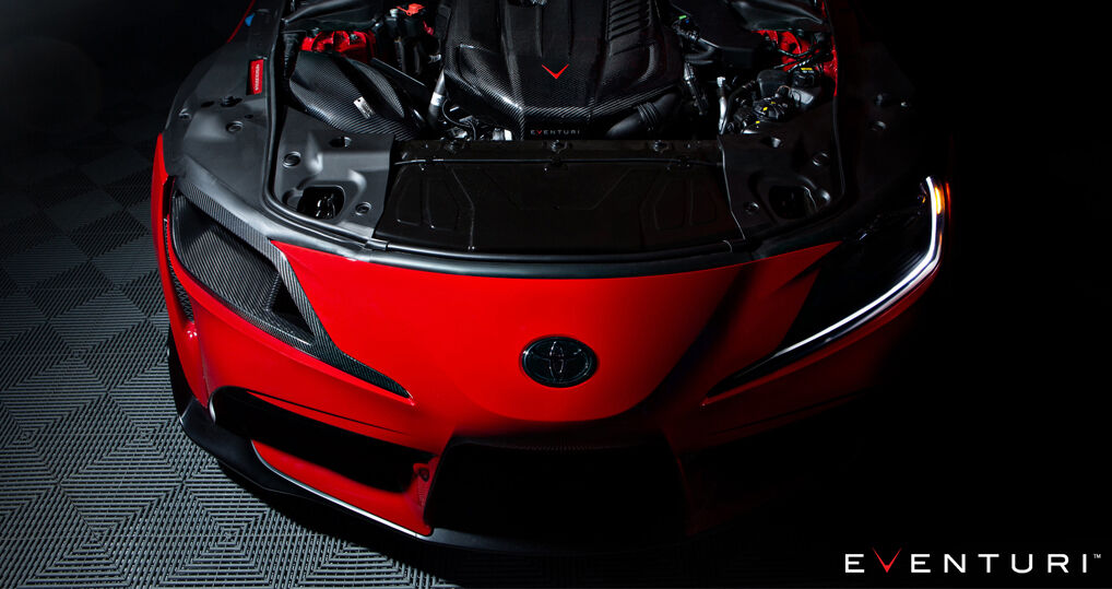 2020-2024 Toyota Supra Eventuri Black Carbon Headlamp Duct