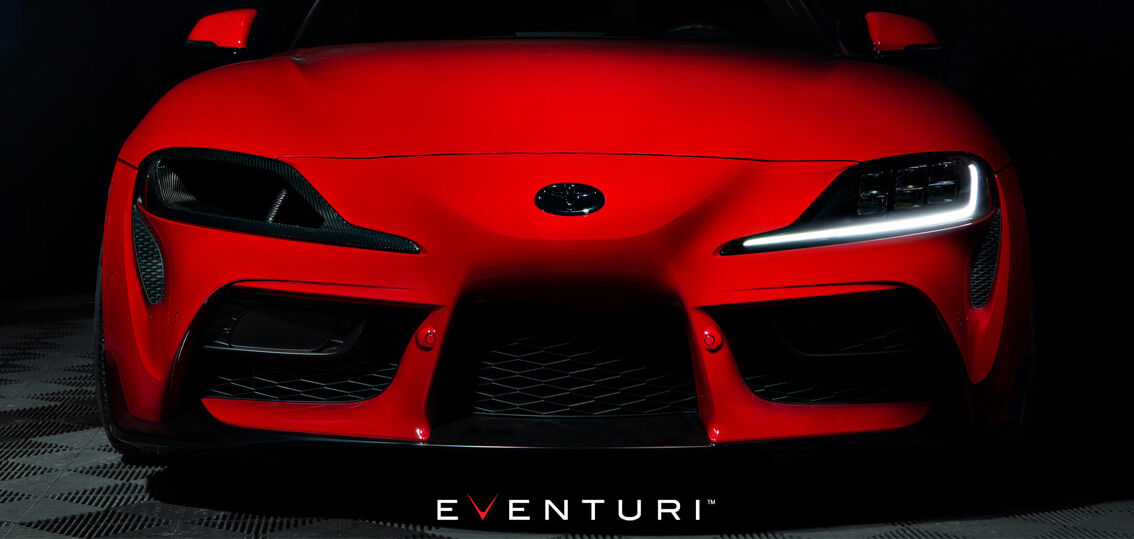 2020-2024 Toyota Supra Eventuri Black Carbon Headlamp Duct