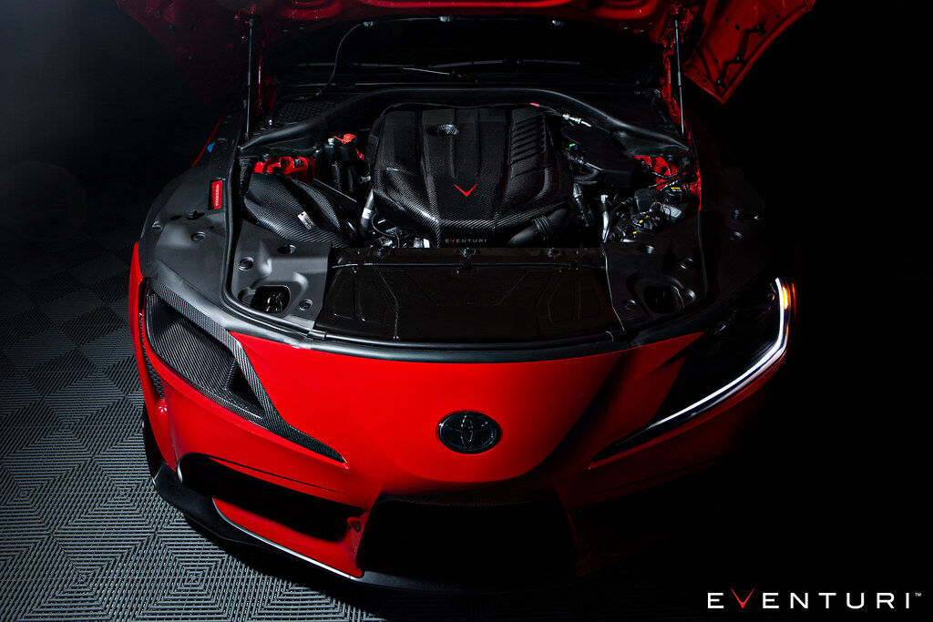 2020-2024 Toyota Supra Eventuri Black Carbon Headlamp Duct