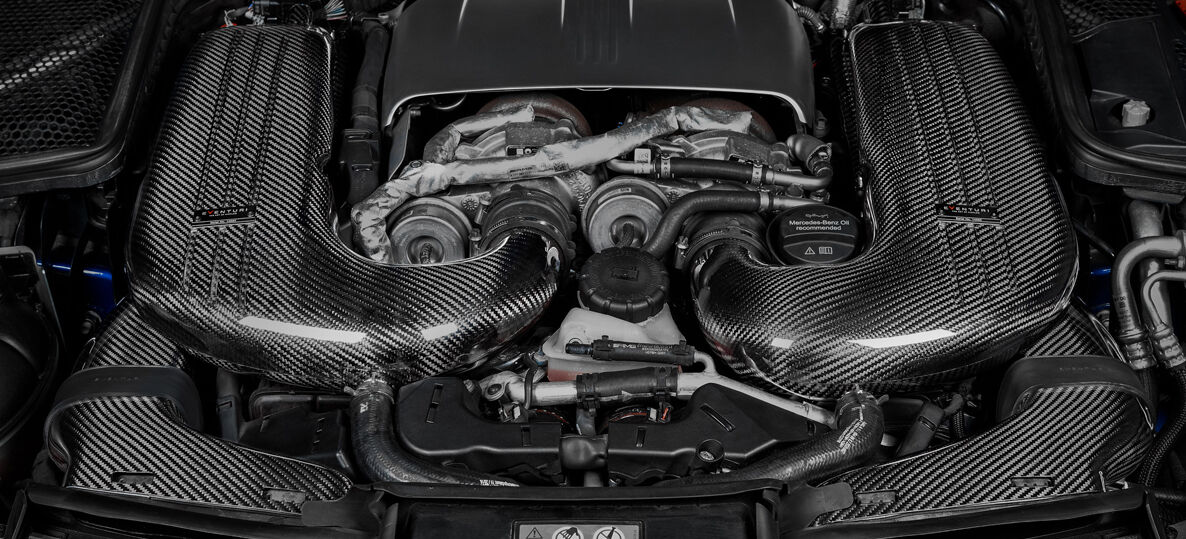2015-2021 Mercedes Benz C-Class C63/C63S AMG W205/S205/C205/A205 Eventuri Carbon Air Intake System w/ V2 Carbon Ducts