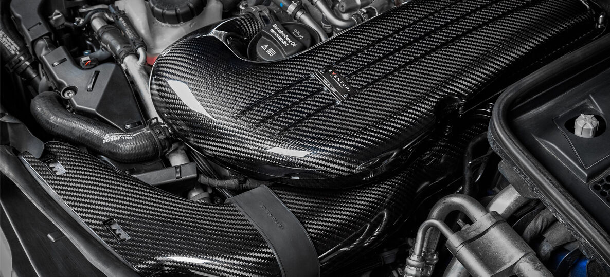2015-2021 Mercedes Benz C-Class C63/C63S AMG W205/S205/C205/A205 Eventuri Carbon Air Intake System w/ V2 Carbon Ducts