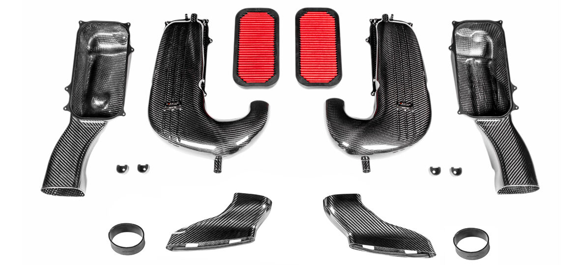 2015-2021 Mercedes Benz C-Class C63/C63S AMG W205/S205/C205/A205 Eventuri Carbon Air Intake System w/ V2 Carbon Ducts - C63SV2-CF-INT