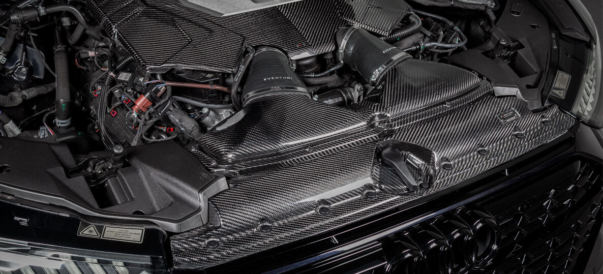 2020-2023 Audi C8 RS6/RS7 Eventuri Black Carbon Air Intake System - GLOSS