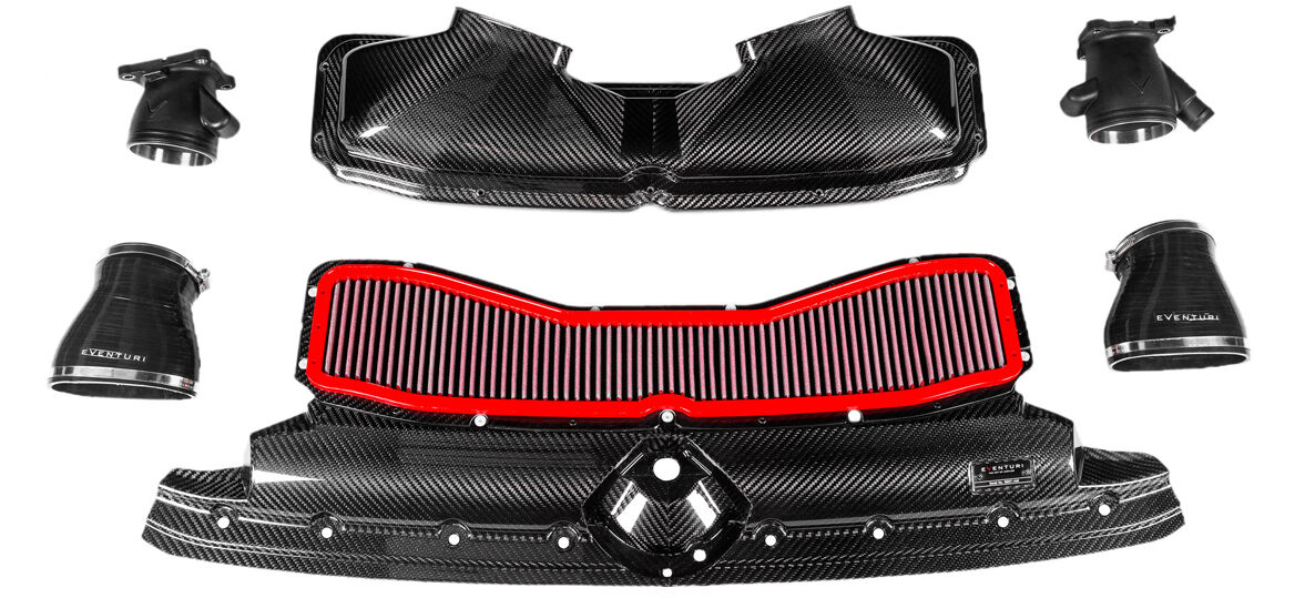 2020-2023 Audi C8 RS6/RS7 Black Carbon Air Intake System - GLOSS - C8RS6-CF-INT