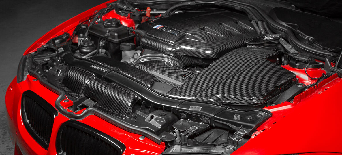 2007-2013 BMW 3-Series E90/E92/E93 M3 Eventuri Black Carbon Inlet Plenum - No Emblem