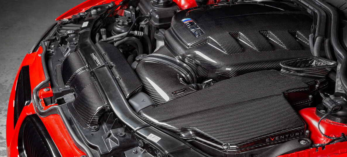 2007-2013 BMW 3-Series E90/E92/E93 M3 Eventuri Black Carbon Inlet Plenum - No Emblem