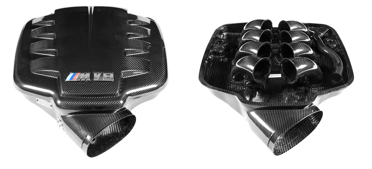 2007-2013 BMW 3-Series E90/E92/E93 M3 Eventuri Black Carbon Inlet Plenum - E9X-CF-PLM