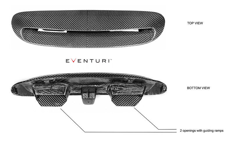 2018-2022 BMW Mini Cooper S/JCW F56 / Clubman S/JCW F54 Eventuri Plastic Air Intake System w/ Carbon Scoop - LCI