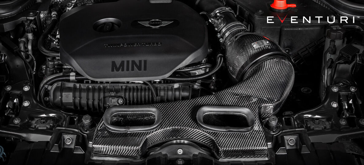 2018-2022 BMW Mini Cooper S/JCW F56 / Clubman S/JCW F54 Eventuri Plastic Air Intake System w/ Carbon Scoop - LCI