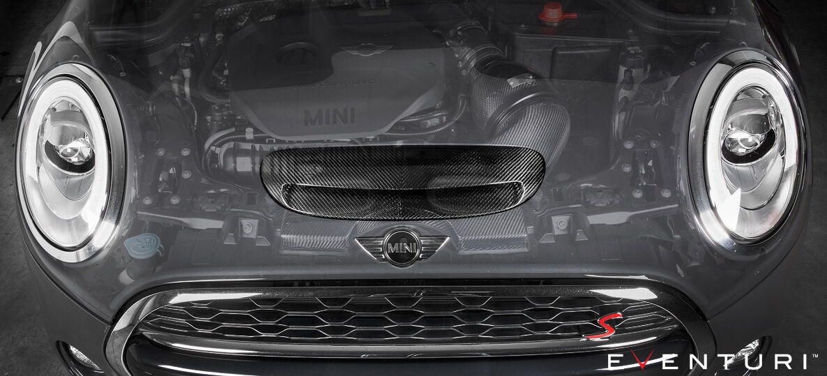 2018-2022 BMW Mini Cooper S/JCW F56 / Clubman S/JCW F54 Eventuri Plastic Air Intake System w/ Carbon Scoop - LCI