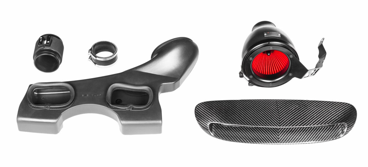 2018-2022 BMW Mini Cooper S/JCW F56 / Clubman S/JCW F54 Eventuri Plastic Air Intake System w/ Carbon Scoop - LCI - F56-LCI-PL-INT