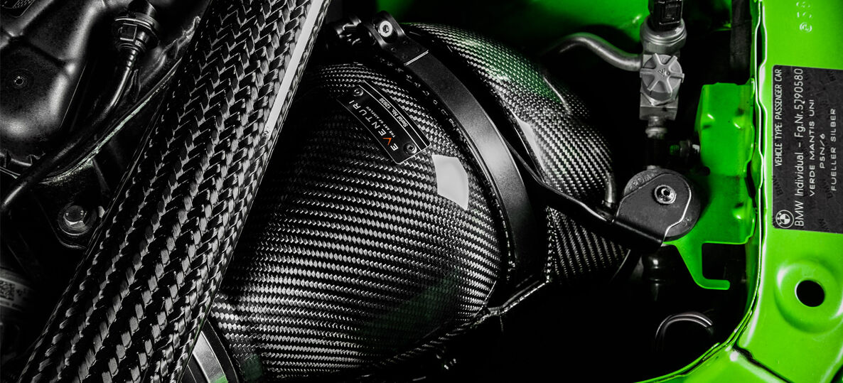 2014-2020 BMW M3 F80 / M4 F82/F83 Eventuri V2 Full Black Carbon Air Intake System w/ SEALED CARBON DUCTS