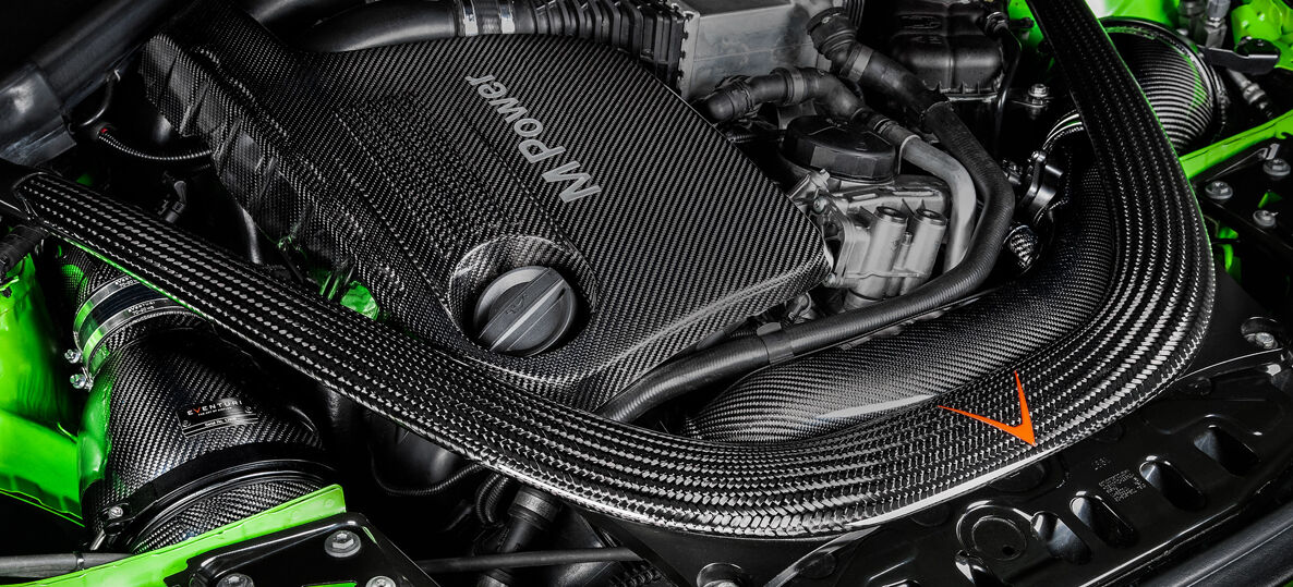2014-2020 BMW M3 F80 / M4 F82/F83 Eventuri V2 Full Black Carbon Air Intake System w/ SEALED CARBON DUCTS