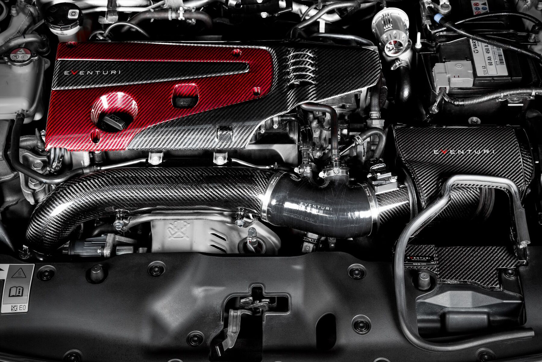 2017-2021 Honda Civic Type-R FK8 Eventuri Carbon Turbo Tube for customers w/ V2 MAF Tube