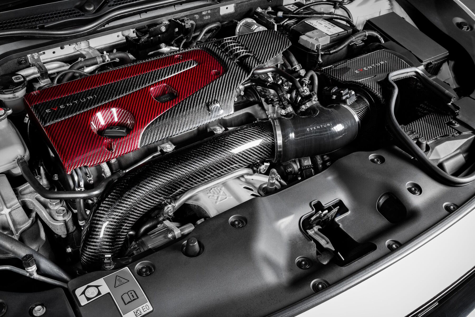 2017-2021 Honda Civic Type-R FK8 Eventuri Carbon Turbo Tube Package with V2 MAF Tube