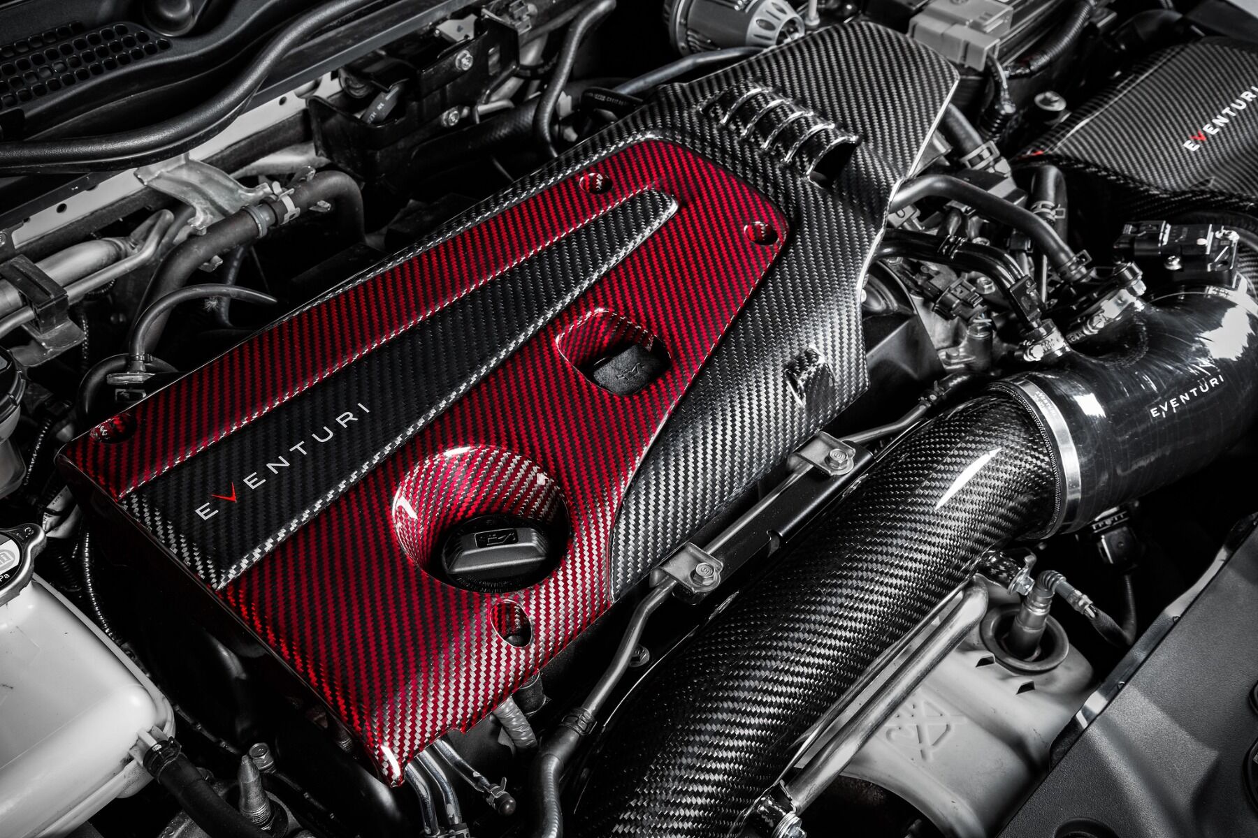 2017-2021 Honda Civic Type-R FK8 Eventuri Carbon Turbo Tube for customers w/ V2 MAF Tube