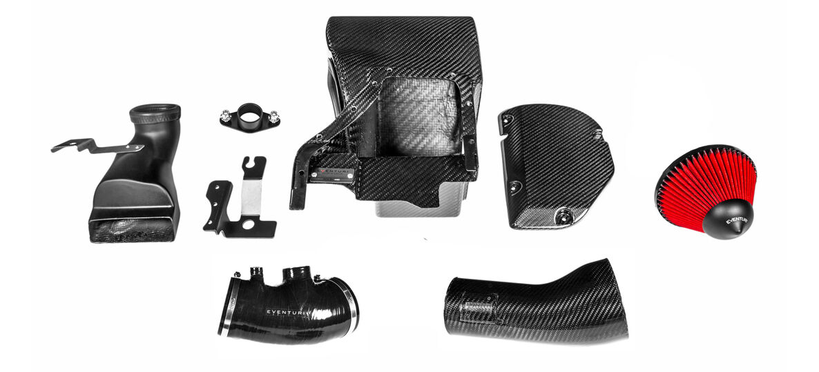 2017-2021 Honda Civic Type-R FK8 Eventuri Black Carbon Air Intake System - FK8-CF-INT
