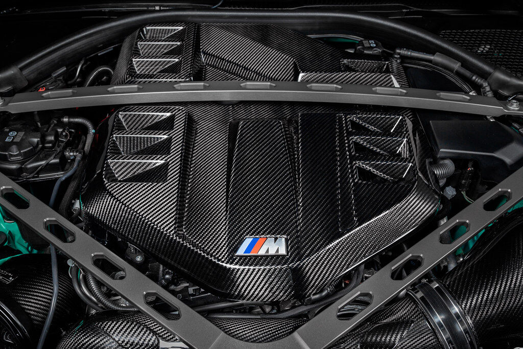 2020-2023 BMW M3 G80/M4 G82 Eventuri Black Carbon Engine Cover - Gloss