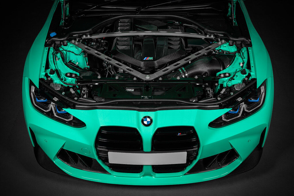 2020-2023 BMW M3 G80/M4 G82 Eventuri Black Carbon Engine Cover - Gloss