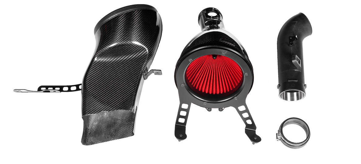 2020-2022 Toyota GR Yaris Eventuri Black Carbon Air Intake System - GR4-CF-INT