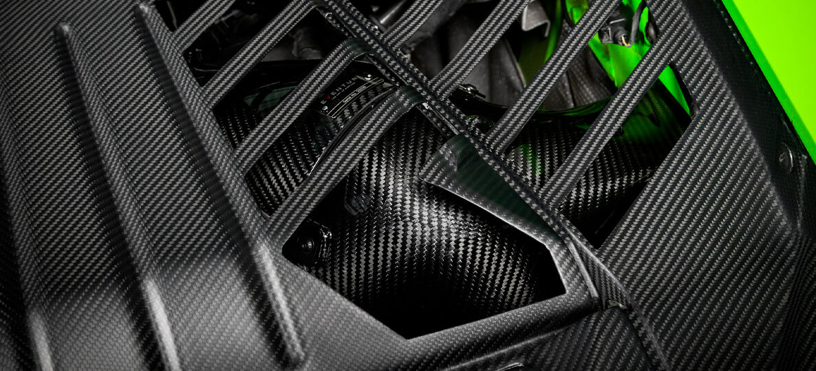 2014-2023 Lamborghini Huracan Eventuri Black Carbon Air Intake System