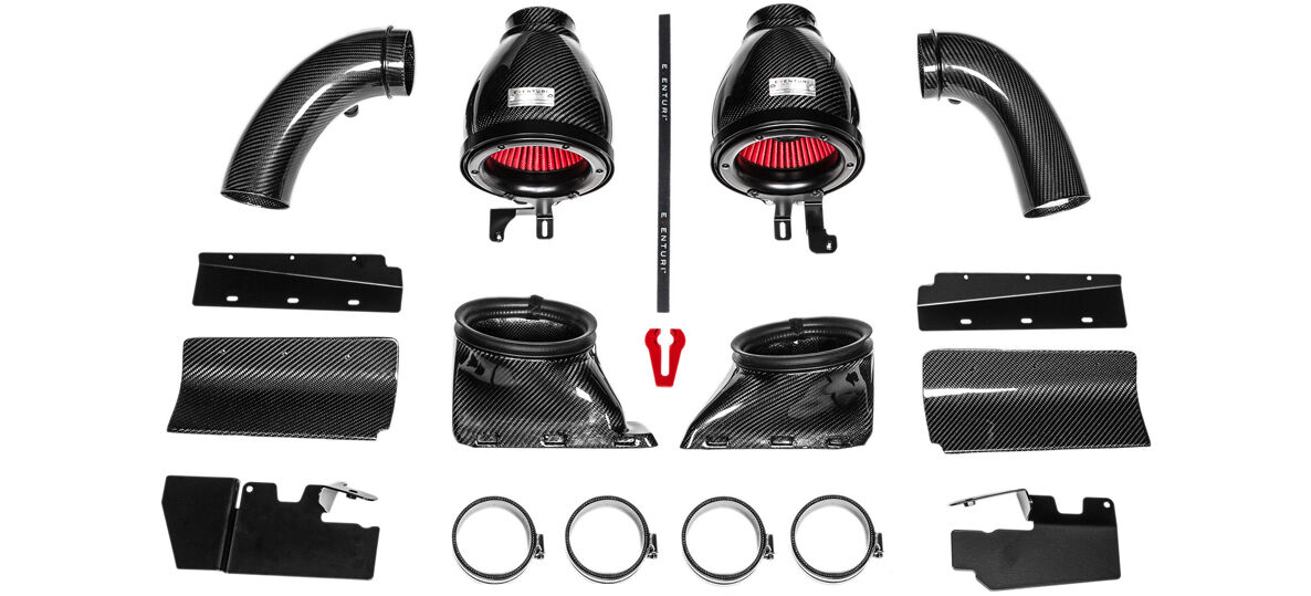 2012-2015 Audi B8 RS5 / 2010-2015 Audi B8 RS4 Eventuri Black Carbon Air Intake System - RS5-CF-INT