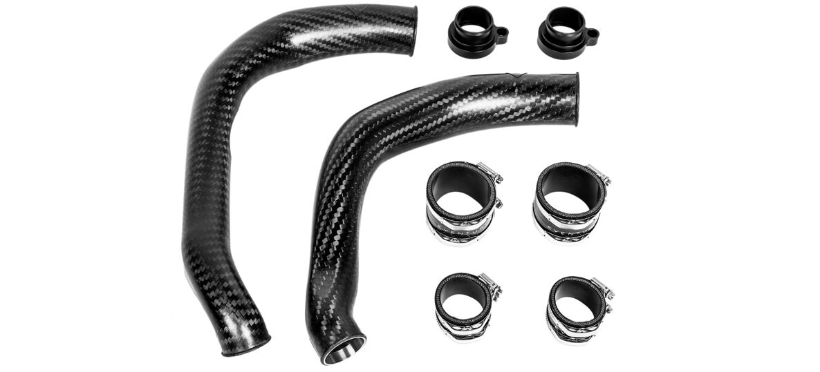2016-2021 BMW M2 Competition F87 S55 Eventuri Carbon Chargepipes - S55-CF-CHG