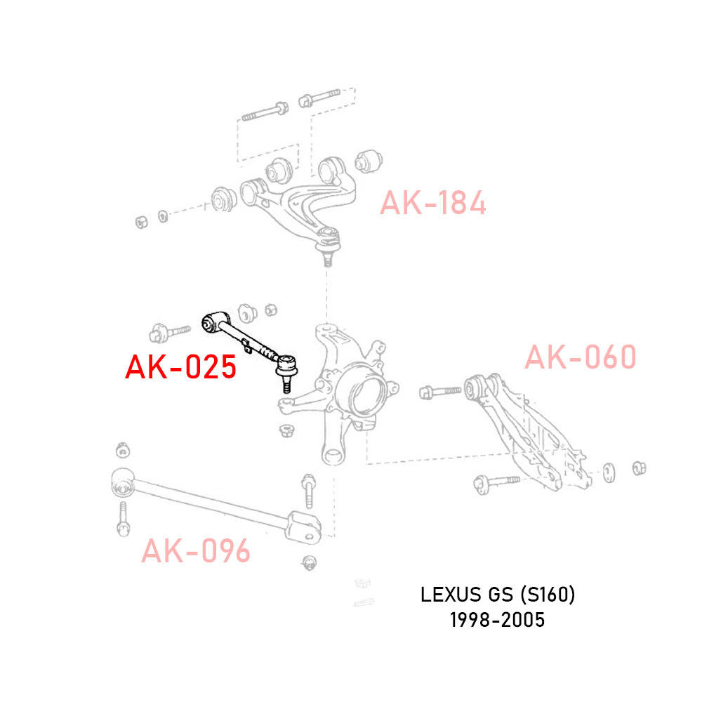 1998-2005 Lexus GS300 GodSpeed Rear Toe Arms