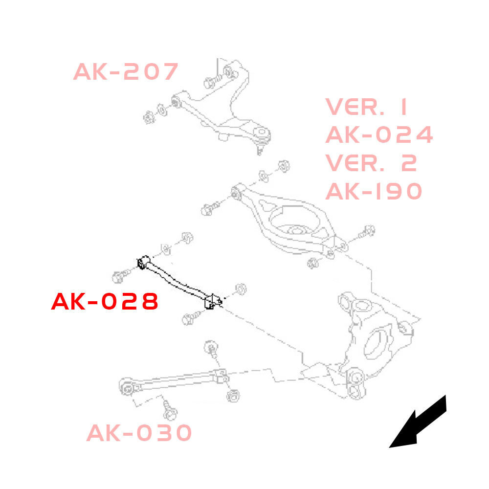 2002-2006 Nissan Altima GodSpeed Rear Camber Kit