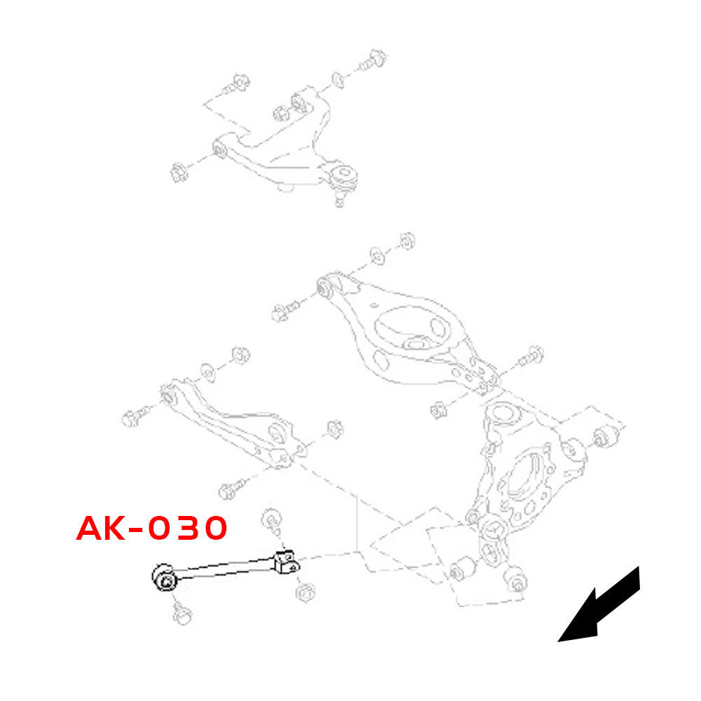 2003-2007 Nissan Murano GodSpeed Rear Toe Arms