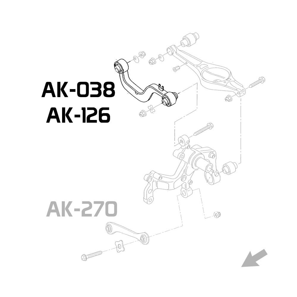 2015-2018 Audi Q3 GodSpeed Rear Camber Kit