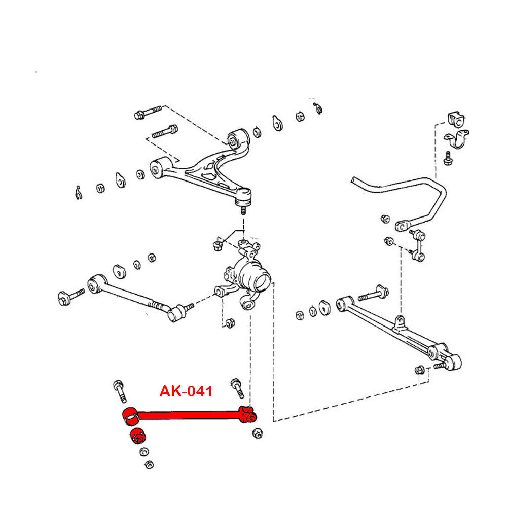 1992-2000 Lexus SC300/SC400 GodSpeed Rear Traction Rods