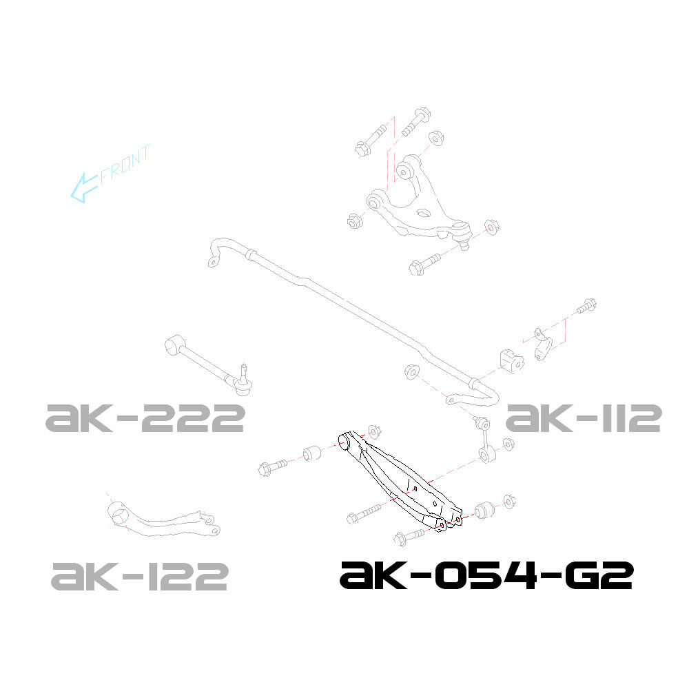 2015-2023 Subaru Impreza WRX/STI GodSpeed Rear Control Arms