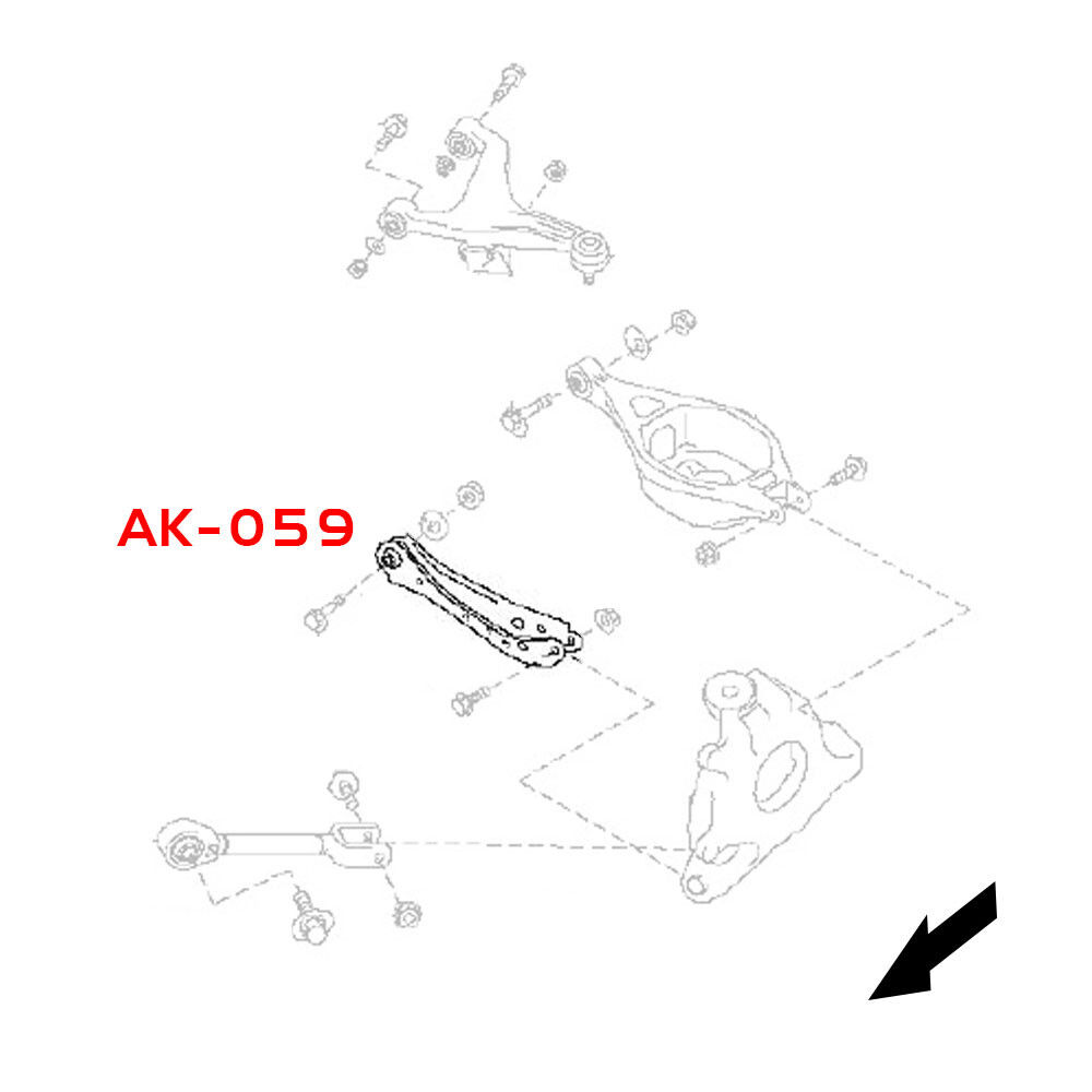 2008-2014 Infiniti G37 Sedan GodSpeed Rear Camber Kit