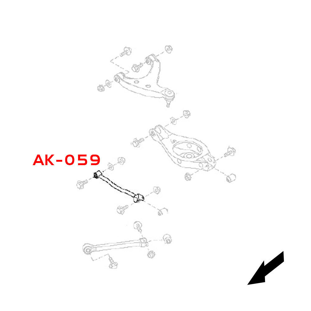 2007-2008 Infiniti G35 Sedan GodSpeed Rear Camber Kit