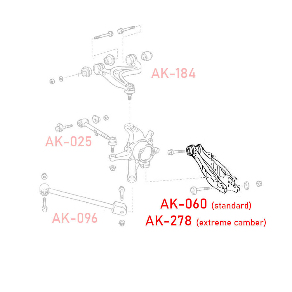 1998-2005 Lexus GS300/GS400 GodSpeed Rear Lower Control Arms