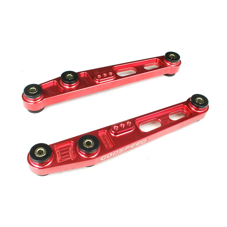 1992-1995 Honda Civic GodSpeed Rear Lower Control Arms Red - AK-074-Red