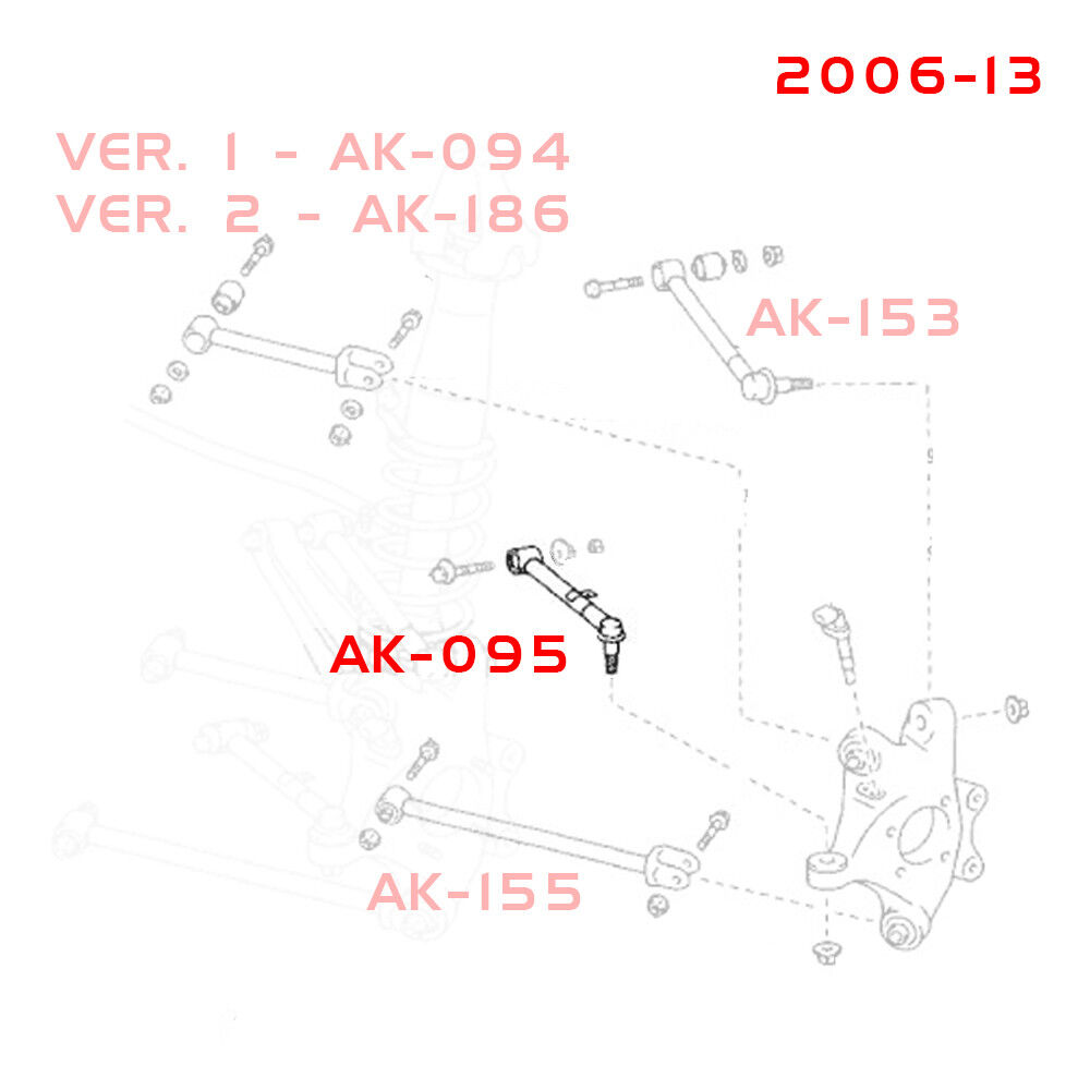 2008-2014 Lexus IS-F GodSpeed Rear Toe Arms