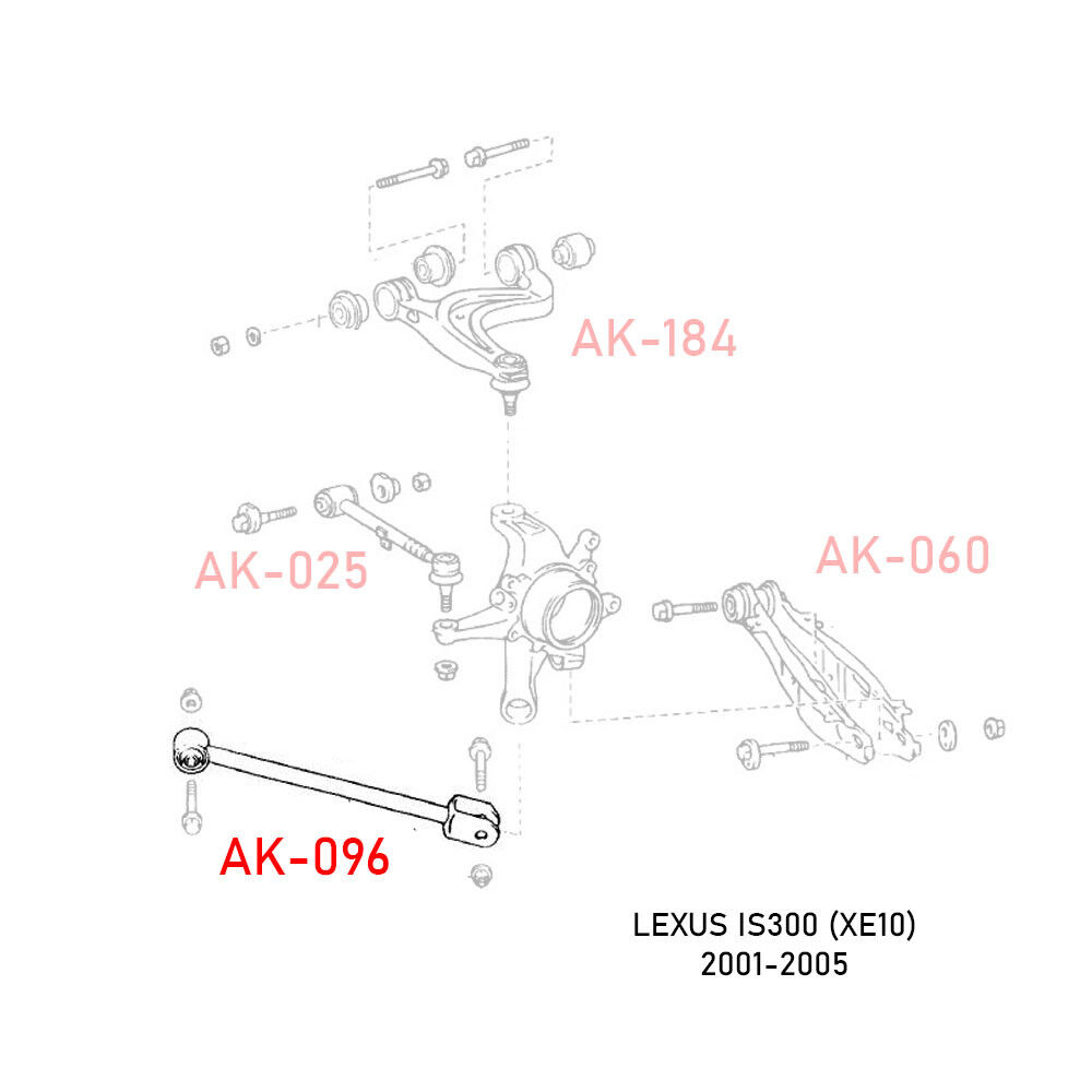 1998-2005 Lexus GS300 GodSpeed Rear Traction Arms