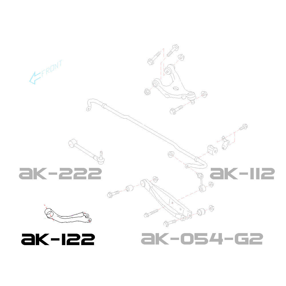 2015-2021 Subaru WRX/WRX STI GodSpeed Rear Trailing Arms