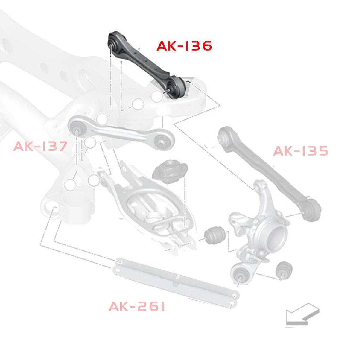 2007-2013 BMW 1-Series GodSpeed Rear Camber Kit
