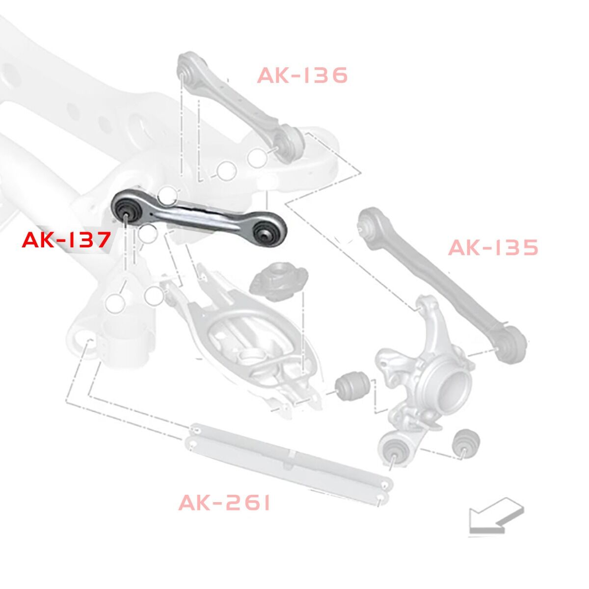 2007-2013 BMW 1-Series GodSpeed Rear Trailing Arms
