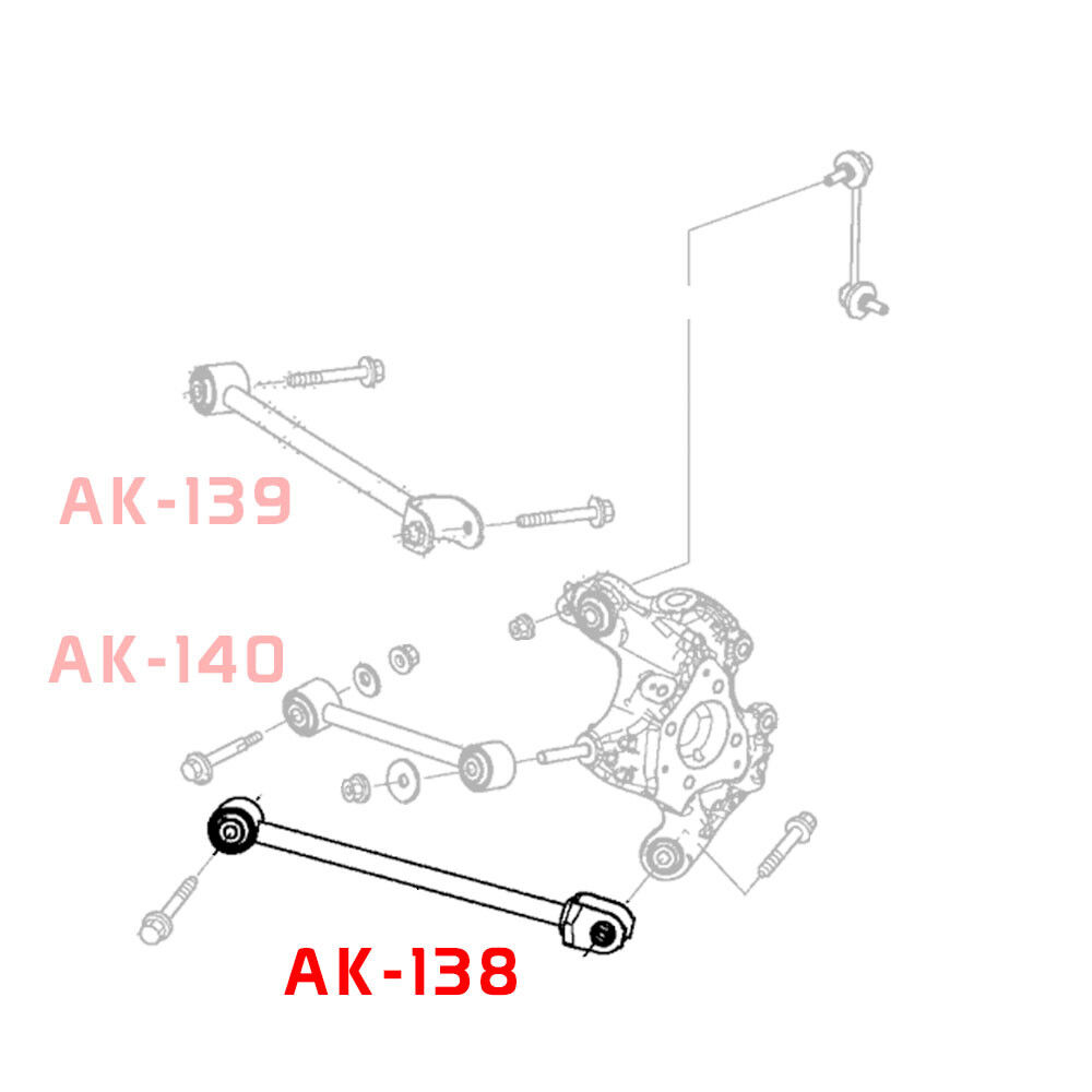 2009-2014 Acura TSX GodSpeed Rear Traction Arms