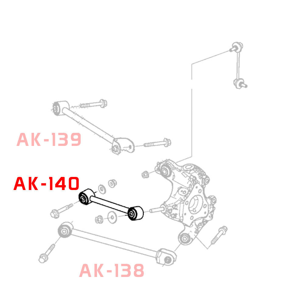 2009-2014 Acura TSX GodSpeed Rear Toe Arms
