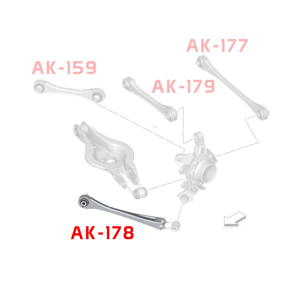 2012-2019 BMW 3-Series GodSpeed Rear Trailing Arms