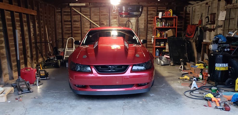 1999-2004 Ford Mustang 4 inch Cowl Fiberglass Lift-Off Hood